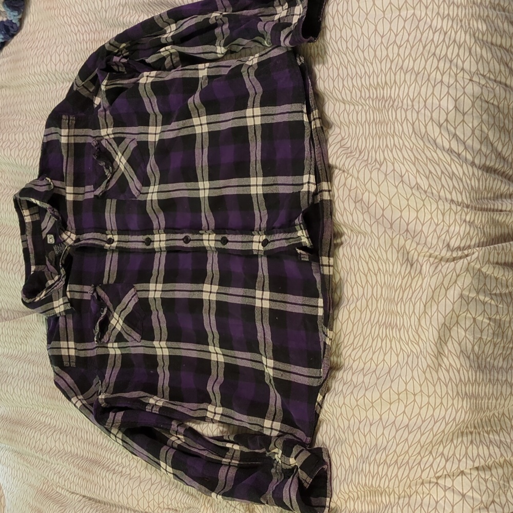 Ocean Pacific Purple Flannel XL